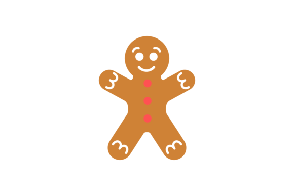 Christmas Gingerbread Man Vector-163: A Festive Illustration for Content Publishing