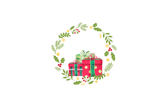 Christmas Present Decoration Ornament Illustrations