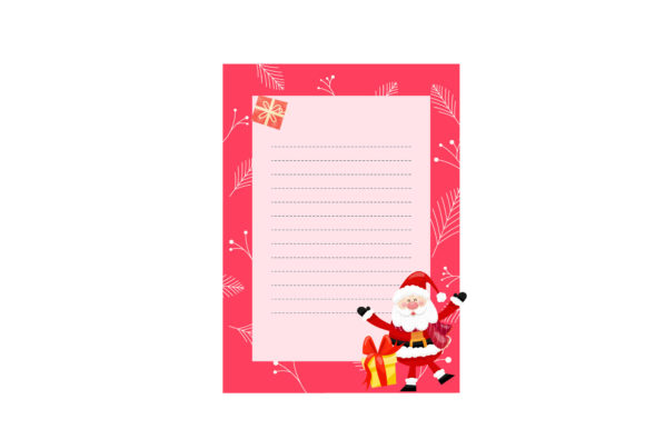 Christmas Santa Paper Graphic Illustrations