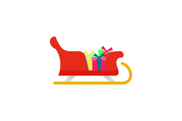 Christmas Sleigh Vector-201 Illustrations for Seasonal Design