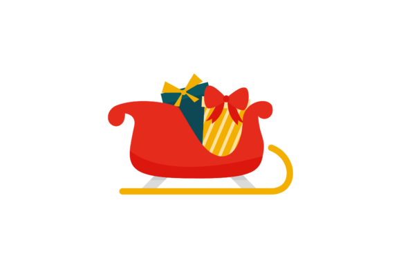 Christmas Sleigh Vector-205 Illustrations for Branding and Marketing
