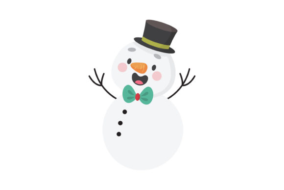 Christmas Snowman Vector-5 Illustrations Review