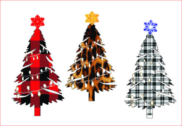 Christmas Trees PNG, Sublimation Graphics for Illustrations