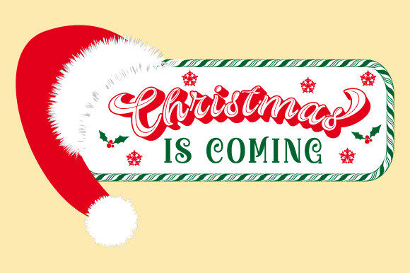 Santa Hat Christmas Candy Frame SVG EPS Illustrations