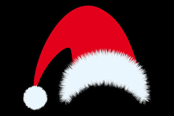 Santa Hat Christmas Weihnachtsmann Hut Illustrations