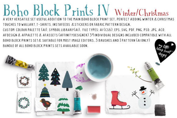 Winter Christmas Bundle Illustrations for Branding and Marketing